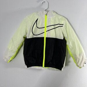 Nike Jacket Toddler Boys 3/4T‎ Lined Hooded Bolt Hooded Windbreaker
